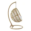 Hangfauteuil Van Gevlochten Hars - Licht Naturel Met Wit Kussen - Anivia Van-MYLIA Outlet