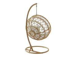 Hangfauteuil Van Gevlochten Hars - Licht Naturel Met Wit Kussen - Anivia Van-MYLIA Outlet