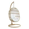 Hangfauteuil Van Gevlochten Hars En Touw - Licht Naturel Met Wit Kussen - Lucera Van-MYLIA Hot