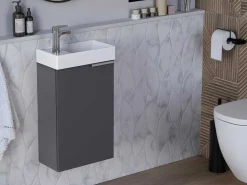 Hangkastje Met Wastafeltje Taho - Grijs-Vente-unique Clearance