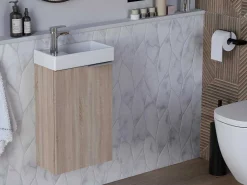 Hangkastje Met Wastafeltje Taho - Eik-Vente-unique Online