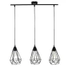 Hanglamp Met 3 Peertjes Scandinavische Stijl Euripide - Metaal - 68 X 16,5 X 132 Cm - Zwart-OZAIA Clearance