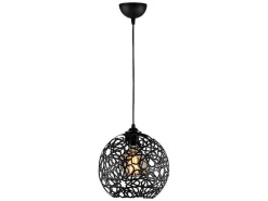 Hanglamp Met Verstelbare Hoogte Celindra - D. 25 X H. 39/119 Cm - Zwart-OZAIA Online