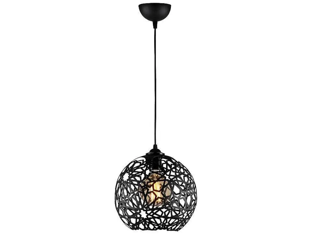 Hanglamp Met Verstelbare Hoogte Celindra - D. 25 X H. 39/119 Cm - Zwart-OZAIA Online