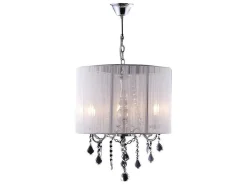 Hanglamp Toscani Van Witte Draden - H 100Cm - Passementstrookje Van Kristal-PASCAL MORABITO Sale