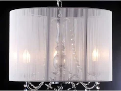 Hanglamp Toscani Van Witte Draden - H 100Cm - Passementstrookje Van Kristal-PASCAL MORABITO Sale