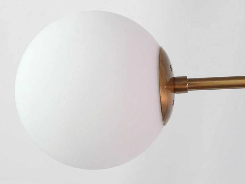 Hanglamp Van Glas En Metaal - D90 X H182 Cm - Goud - Kenora-OZAIA Discount