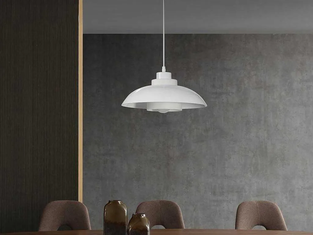 Hanglamp Van Metaal - D34 X H120 Cm - Wit - Briliva-OZAIA Sale