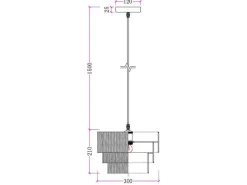 Hanglamp Van Raffia - D30 X H171 Cm - Naturel - Sarnia-OZAIA Clearance