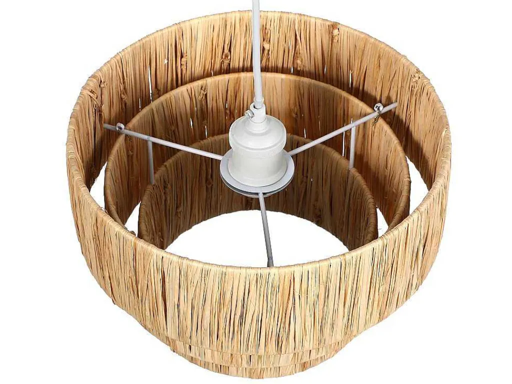 Hanglamp Van Raffia - D30 X H171 Cm - Naturel - Sarnia-OZAIA Clearance
