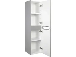 Hangmeubel Enkele Wastafel Met Kolom - Grijs - 80 Cm - Stefanie-Vente-unique New