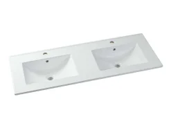 Hangmeubel Voor Badkamer Met Strepen Met Inbouwwastafel - Zwart - 120 Cm - Zevara-Vente-unique Online