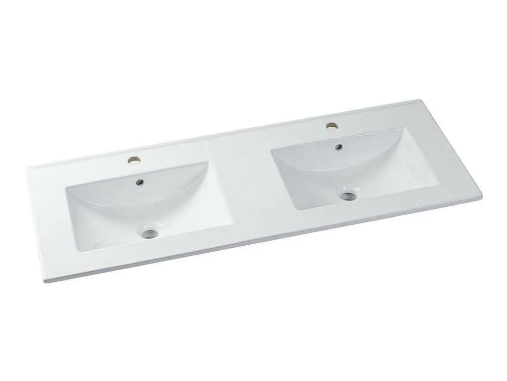 Hangmeubel Voor Badkamer Met Strepen Met Inbouwwastafel - Zwart - 120 Cm - Zevara-Vente-unique Online