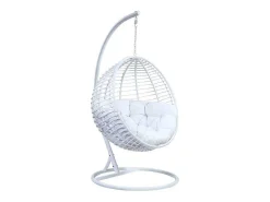 Hangstoel Van Gevlochten Hars - Wit - Bontoc-MYLIA New