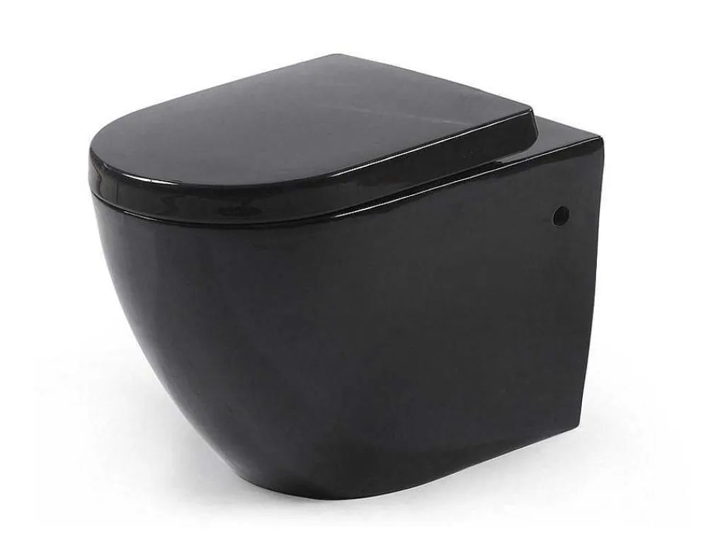 Hangtoilet Kenji - Zwart-Vente-unique Discount