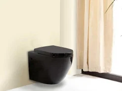 Hangtoilet Kenji - Zwart-Vente-unique Discount