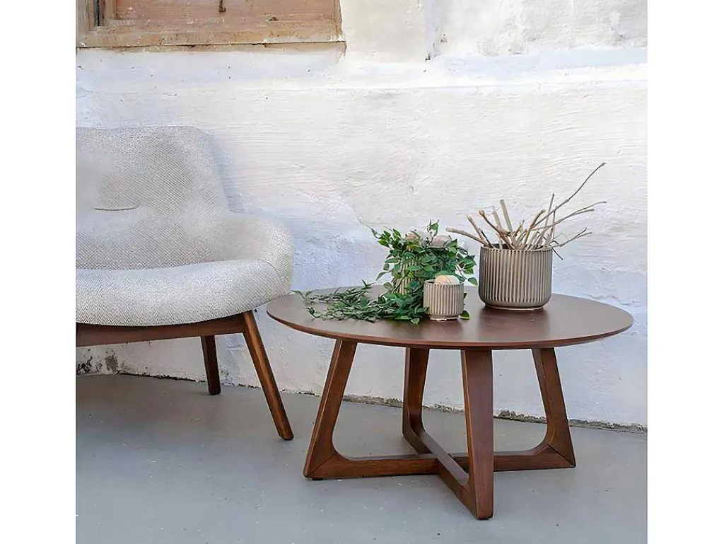 Hello Salontafel Walnoot Decor.-Vente-unique
