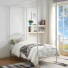 Hemelbed Leyna 90 X 190 Cm - Metaal - Wit-Vente-unique Hot