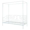 Hemelbed Vivian - 90X200 Cm - Wit-Vente-unique Sale