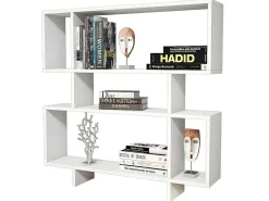 Hera Boekenkast, Wit, 100X22X111 Cm, Epikasa-Homemania
