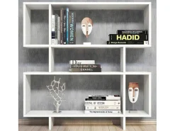 Hera Boekenkast, Wit, 100X22X111 Cm, Epikasa-Homemania