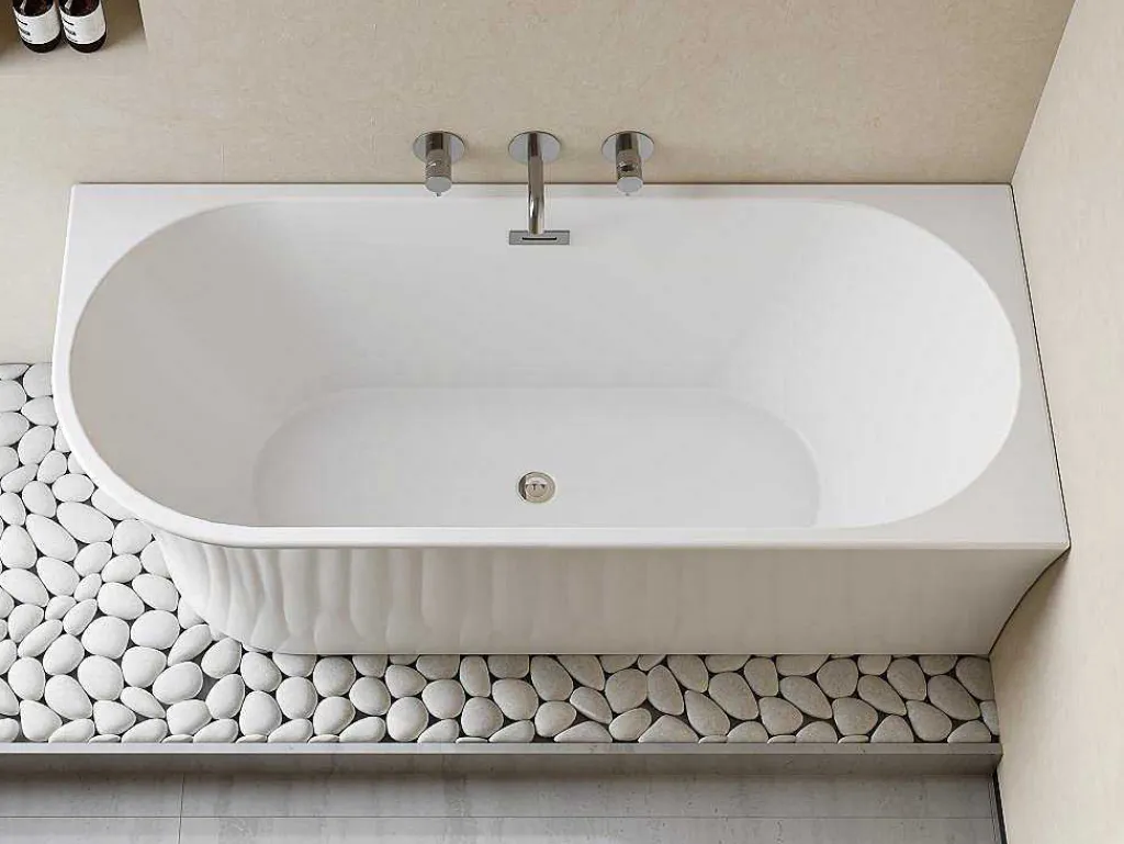 Hoekbad - 201 L - 150 X 75 X 59 Cm - Wit - Acryl - Hoek Rechts - Ponticola-Shower & Design