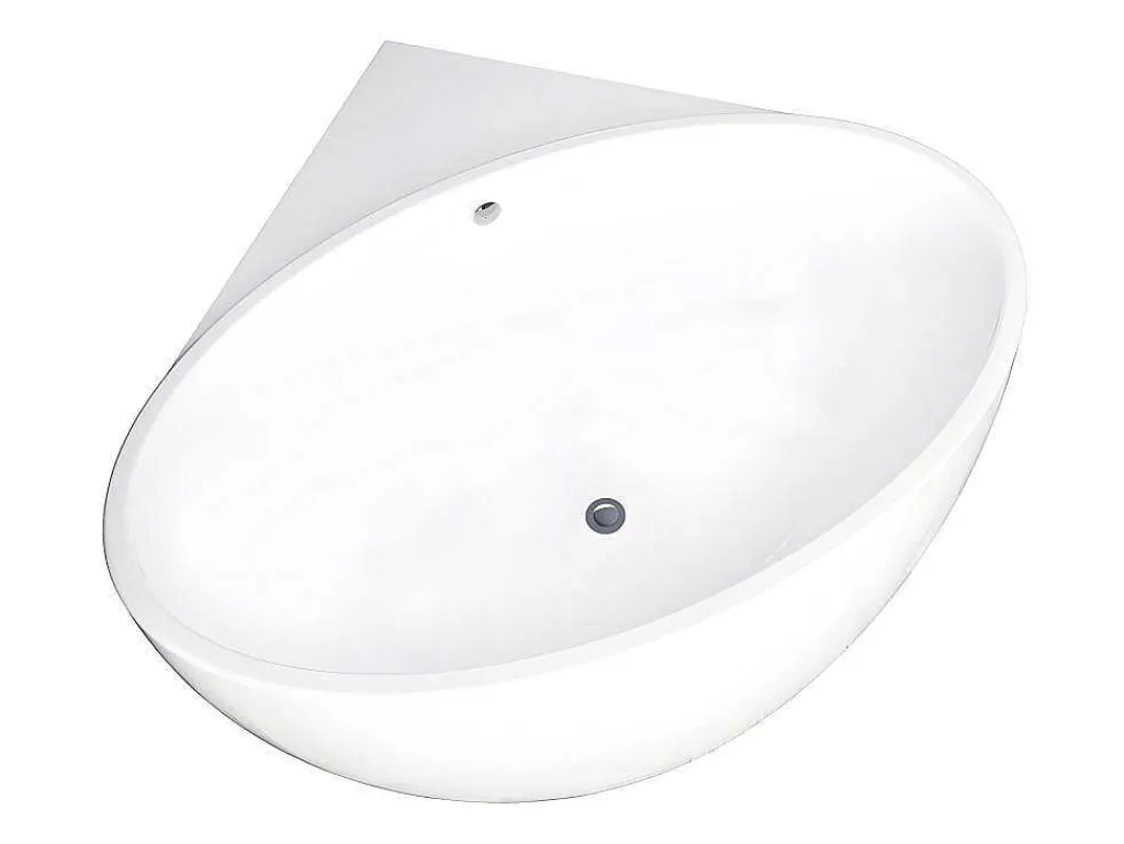 Hoekbad - 197 L - 127 X 127 X 58 Cm - Wit - Acryl - Gourami-Shower & Design Outlet