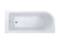 Hoekbad - 201 Liter - 150 X 75 X 58 Cm - Wit - Rechtse Hoek - Anika-Shower & Design Outlet