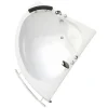 Hoekbad Met Kraan Navona - 263 L - 135 X 135 X H54 Cm-Shower & Design Hot