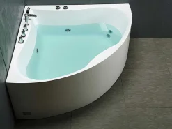 Hoekbadkuip Agyness - 263L - 135 X 135 X H57 Cm-Shower & Design Sale