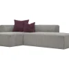 Hoekbank Met Hoek Links Van Grijs Ribfluweel Janao-Vente-unique New