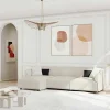 Hoekbank Met Hoek Links Van Beige Stof Damaca-Vente-unique Discount