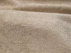 Hoekbank Met Hoek Rechts Van Beige Velours Met Textuur Talmine-Vente-unique