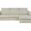 Hoekbank Mondovi Van Ribfluweel - Beige - Hoek Rechts-Vente-unique Best