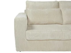 Hoekbank Mondovi Van Ribfluweel - Beige - Hoek Rechts-Vente-unique Best