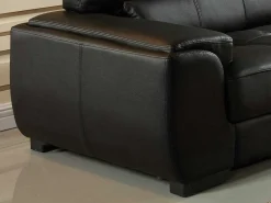 Hoekbank Van Leer Metropolitan Ii - Zwart - Hoek Rechts-LINEA SOFA