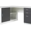 Hoekbureau Norwy - 2 Deuren & 2 Laden - Mdf Blad Met Granieteffect-Vente-unique Discount