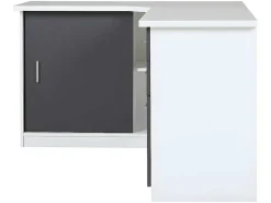 Hoekbureau Norwy - 2 Deuren & 2 Laden - Mdf Blad Met Granieteffect-Vente-unique Discount