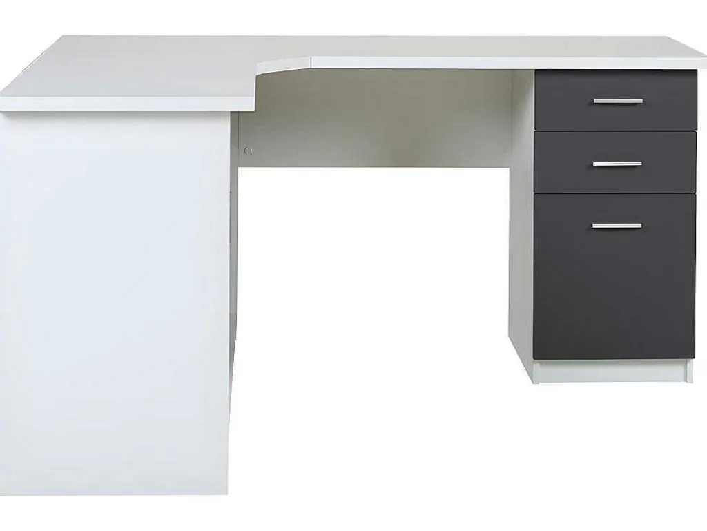 Hoekbureau Norwy - 2 Deuren & 2 Laden - Mdf Blad Met Granieteffect-Vente-unique Discount