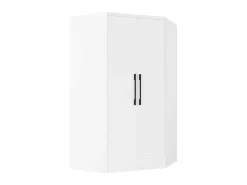 Hoekkast Met 2 Deuren - L101 Cm - Wit - Aurali-Vente-unique Outlet