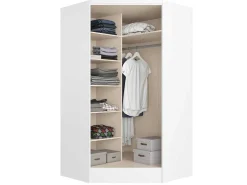Hoekkast Met 2 Deuren - L101 Cm - Wit - Aurali-Vente-unique Outlet
