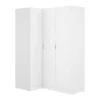 Hoekkast Met 3 Deuren - L132 Cm - Wit - Listowel-Vente-unique Best