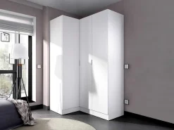 Hoekkast Met 3 Deuren - L132 Cm - Wit - Listowel-Vente-unique Best