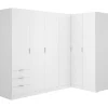 Hoekkast Met 6 Deuren En 3 Lades - L213 Cm - Wit - Listowel-Vente-unique New