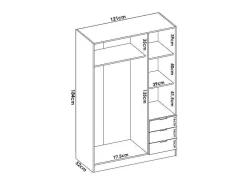 Hoekkast Met 6 Deuren En 3 Lades - L213 Cm - Wit - Listowel-Vente-unique New