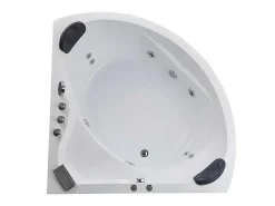 Hoekmassagebad Met Watervalsysteem Aglena - 2 Personen - 350 L - 150 X 150 X 60 Cm-Shower & Design Sale