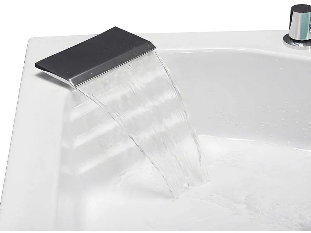 Hoekmassagebad Met Watervalsysteem Aglena - 2 Personen - 350 L - 150 X 150 X 60 Cm-Shower & Design Sale