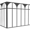 Hoekraam Werkplaats Met Art-Decostijl Van Gepoedercoat Aluminium L180 X B120 X H130 Cm - Zwart - Arcadea-Vente-unique Sale