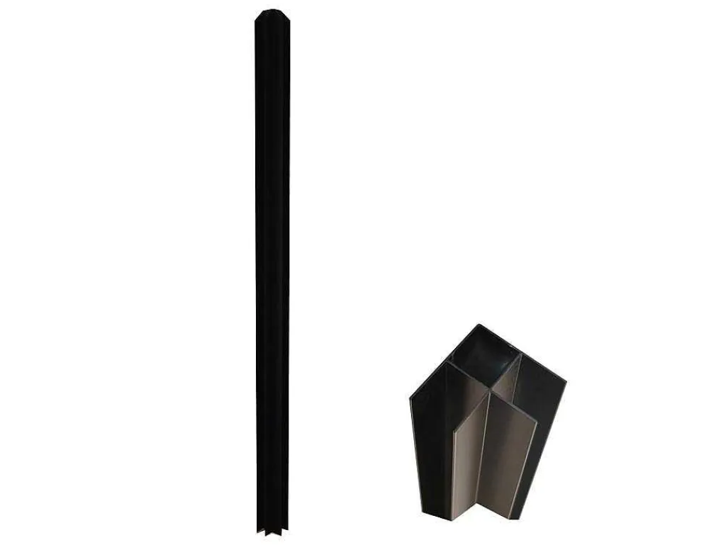 Hoekraam Werkplaats Van Gepoedercoat Aluminium - L180 X B60 X H130 Cm - Zwart - Bayview-Vente-unique Hot