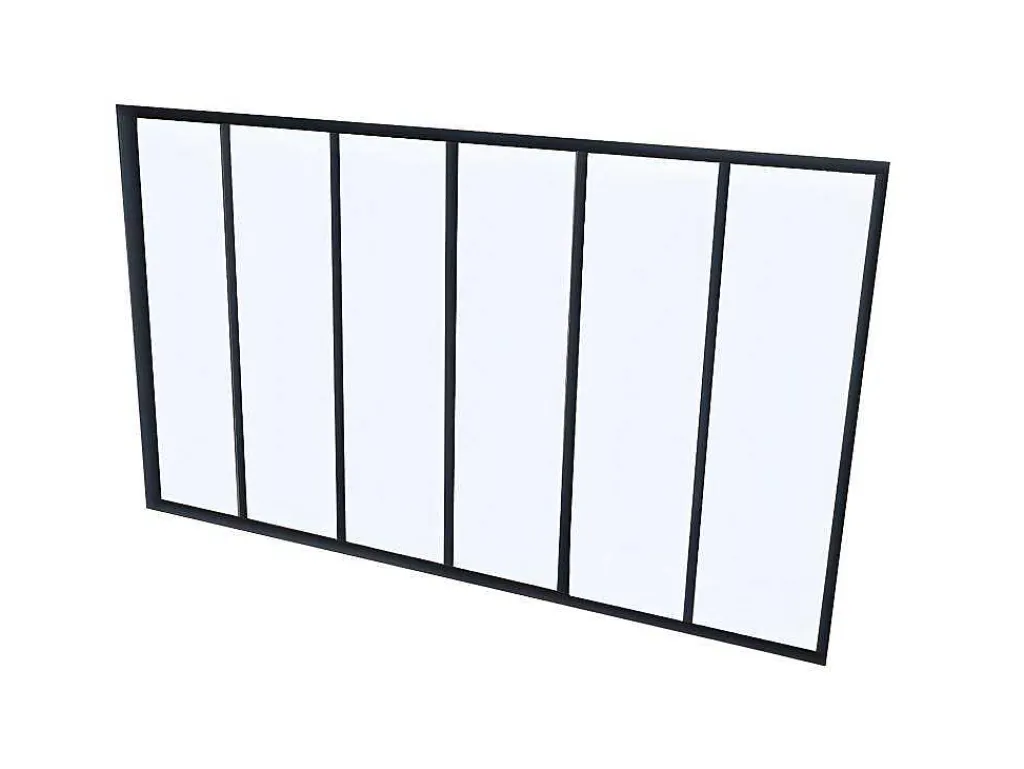 Hoekraam Werkplaats Van Gepoedercoat Aluminium - L180 X B60 X H130 Cm - Zwart - Bayview-Vente-unique Hot